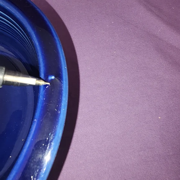 Fiesta. Cobalt. 8 inch bowl. - Picture 2 of 4